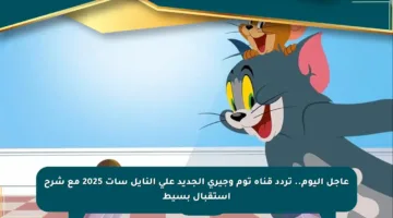 عاجل اليوم.. تردد قناة توم وجيري الجديد على النايل سات 2025 مع شرح استقبال بسيط